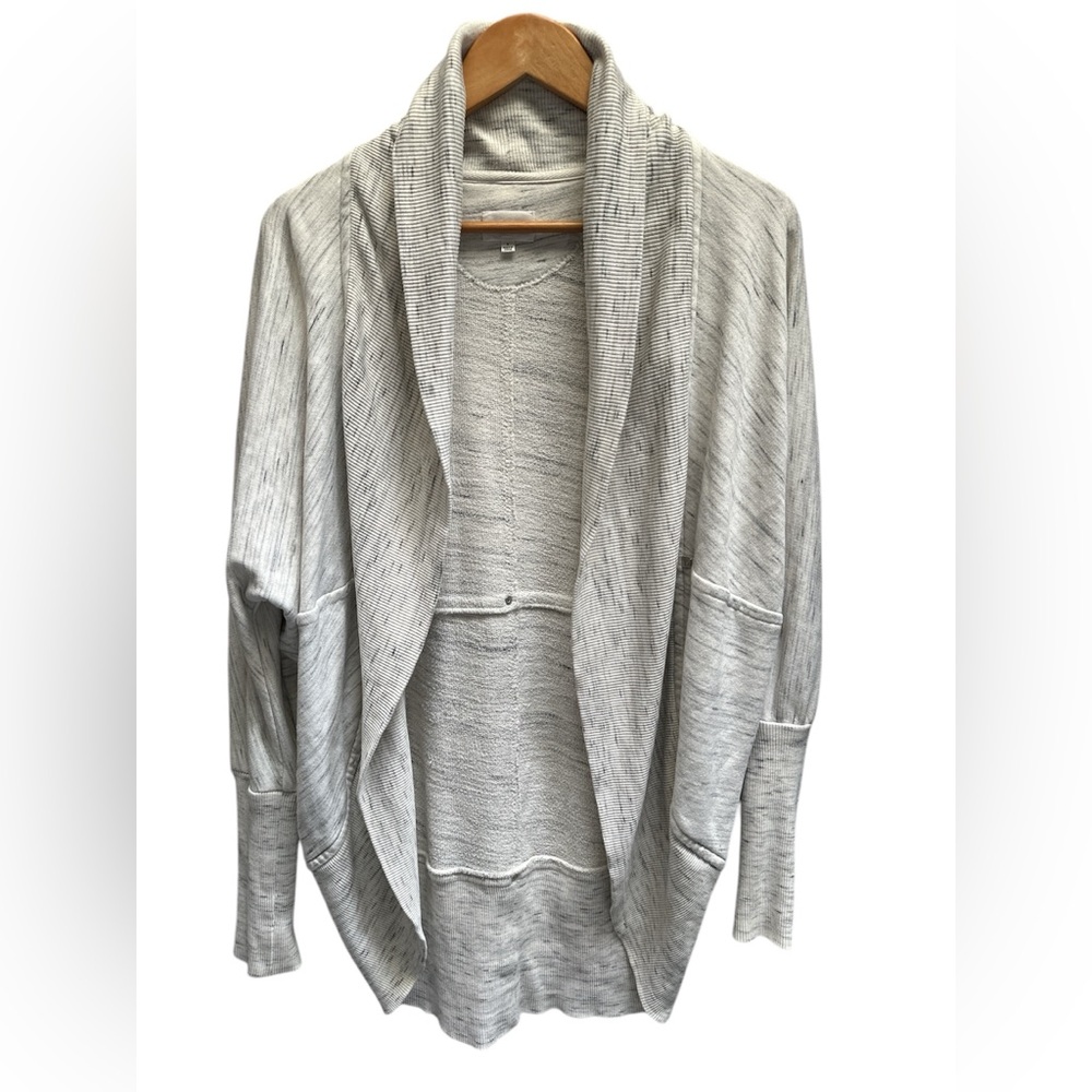 Wilfred Light Gray Draped Cardigan